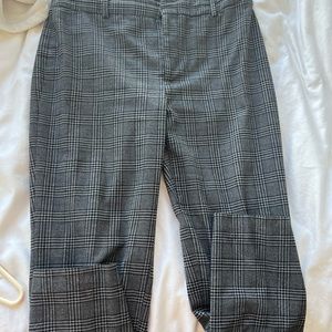 ZARA Grey Plaid Pants, Size L